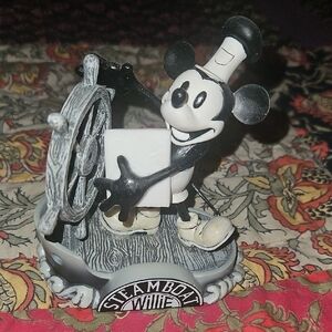 Danbury Mint Disney Steamboat Willie Figurine 75 Years With Mickey Mouse